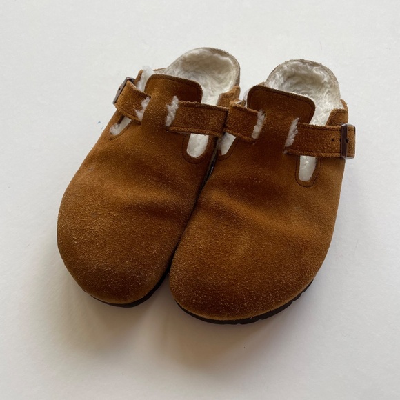 Birkenstock shearling Boston Clog - Picture 2 of 4